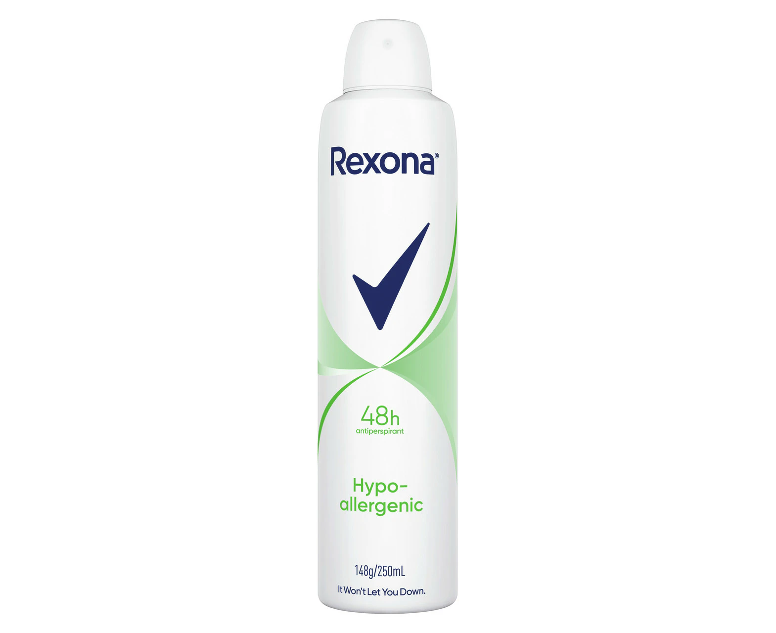 Rexona Women Deodorant aerosol antiperspirant Hypo-Allergenic 48-hour sweat and odour protection 250 mL