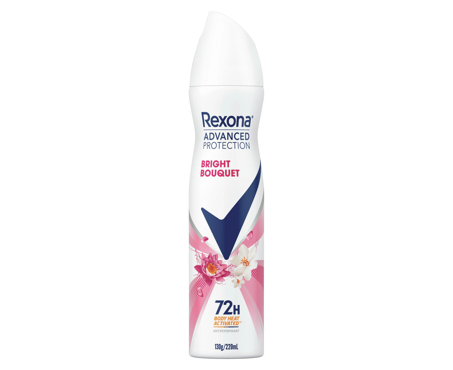 Rexona Women Advanced Antiperspirant Deodorant Aerosol Bright Bouquet 72-Hour Protection 220ml