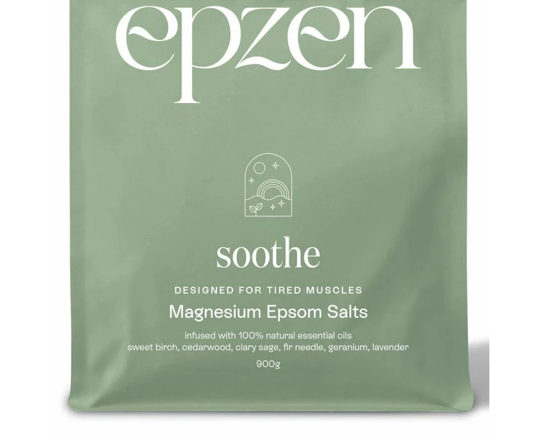 Epzen Soothe Magnesium Epsom Salts 900g - Natural Essential Oils