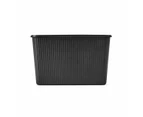 18L Ribbed Container, Black - Anko