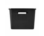 18L Ribbed Container, Black - Anko