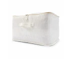 Linen Look Storage Bag, Large, Striped - Anko