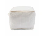 Linen Look Storage Bag, Large, Striped - Anko