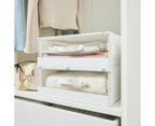 Plastic Bed Linen Box, White - Anko