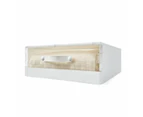 Plastic Bed Linen Box, White - Anko