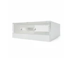 Plastic Bed Linen Box, White - Anko