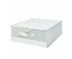 Plastic Bed Linen Box, White - Anko