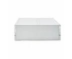 Plastic Bed Linen Box, White - Anko