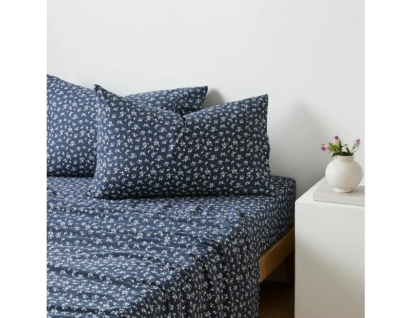 Target Anna Floral Australian Cotton Stonewash Sheet Set