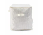 Linen Look Storage Bag, Extra Large, Stripe - Anko