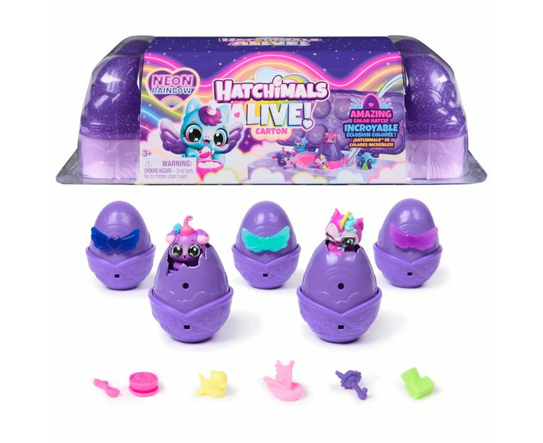 Hatchimals Alive Neon Rainbow Carton