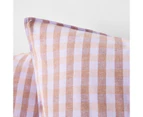 Target Darby Gingham Linen/Cotton European Pillowcase