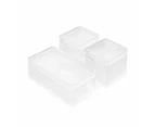 Set of 3 Linear Rectangle Organisers - Anko