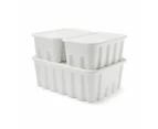 Set of 3 Moulded Plastic Tubs - Anko