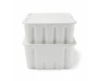 Set of 3 Moulded Plastic Tubs - Anko