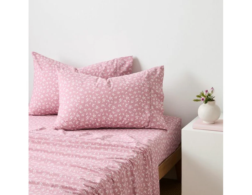 Target Anna Floral Australian Cotton Stonewash Sheet Set