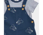 Baby Disney Mickey Mouse Shortall & T-Shirt Set - 2 Piece