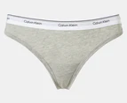 Calvin Klein Women's Balance Thongs 3-Pack - Nymph Thigh/Pink Blossom/Grey Heather