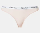 Calvin Klein Women's Carousel Thongs 5-Pack - Black/Charcoal/Nymph's Thigh/Pink/CK White