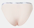 Calvin Klein Women's Carousel Bikini Briefs 3-Pack - Black/Nymphs Thigh/Mauve