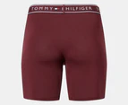 Tommy Hilfiger Men's Cotton Stretch Boxer Briefs 3-Pack - Black/Grey/Burgundy