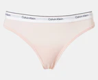 Calvin Klein Women's Balance Thongs 3-Pack - Nymph Thigh/Pink Blossom/Grey Heather