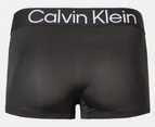 Calvin Klein Men's Microfibre Low Rise Trunks 3-Pack - Black/Lime Sherbet/High Rise