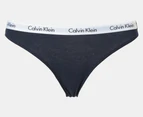 Calvin Klein Women's Carousel Bikini Briefs 3-Pack - Shoreline/Grey Heather/Black