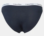 Calvin Klein Women's Carousel Bikini Briefs 3-Pack - Shoreline/Grey Heather/Black