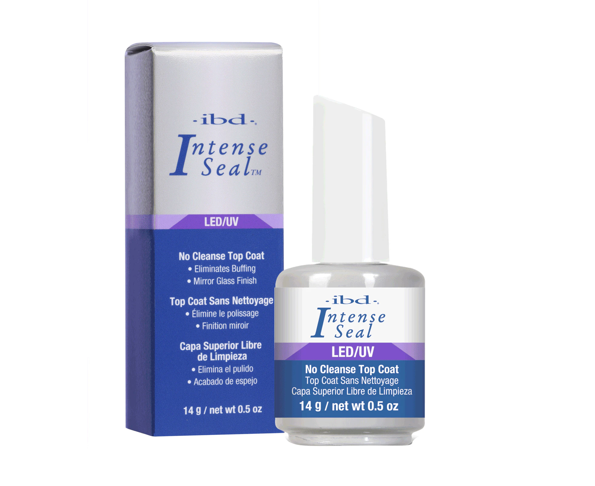 IBD Gel Polish - Intense Seal LED / UV No Cleanse Top Coat 14ml