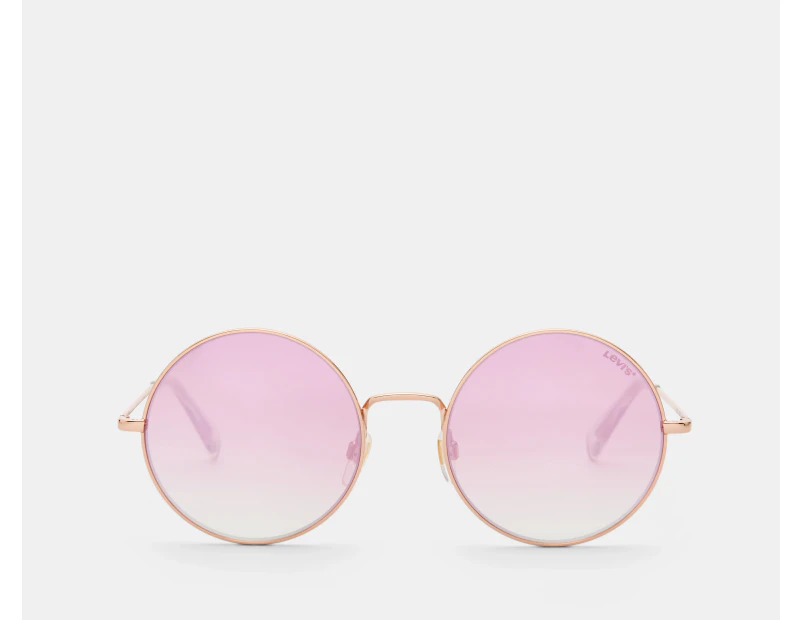 Levi's Women's LV1011/S Round Sunglasses - Rose Gold/Pink