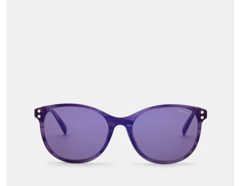 Levi's Unisex LV5012CS Clip-On Sunglasses - Pink Violet/Violet