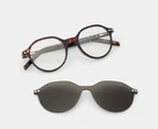 Levi's Unisex LV1017CS Clip-On Sunglasses - Havana/Grey