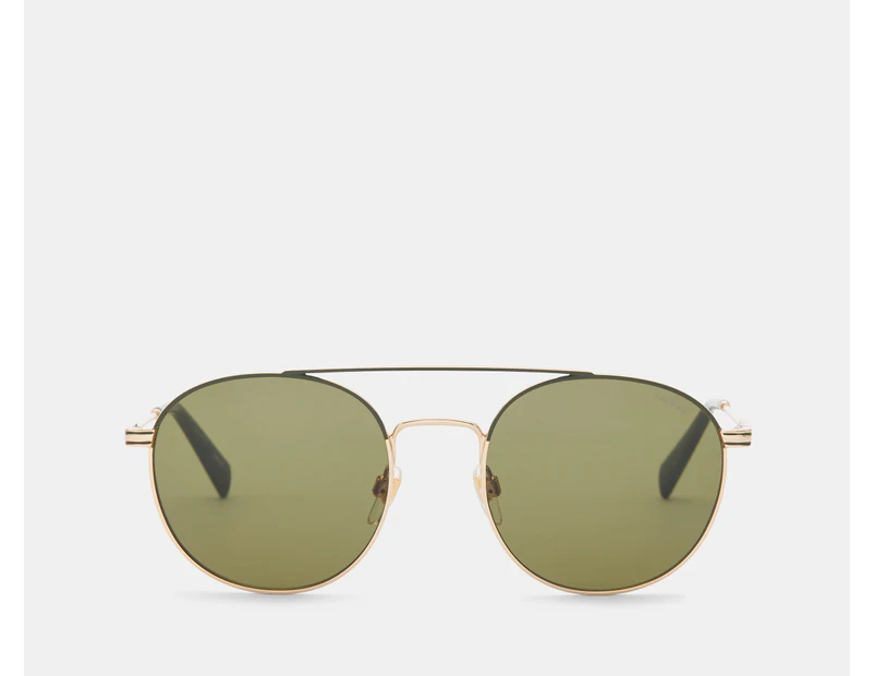 Levi's Unisex LV1013/S Aviator Sunglasses - Gold/Green