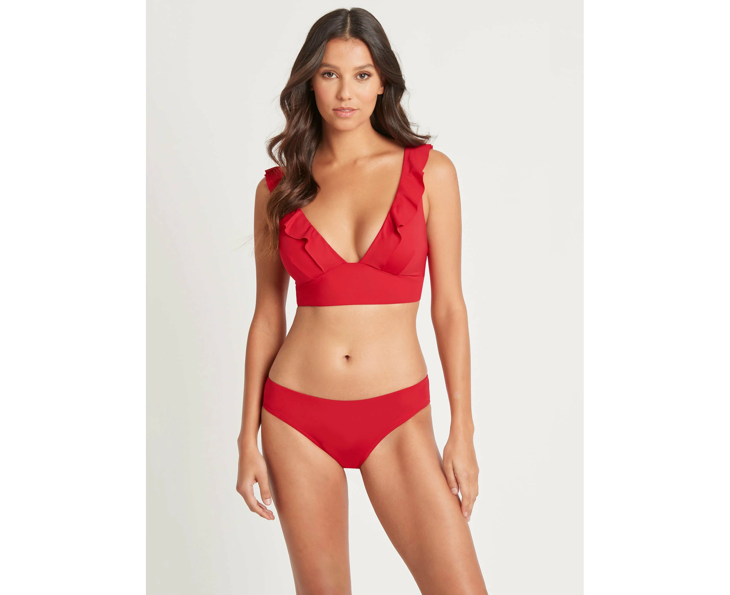 Sea Level: Eco Essentials Regular Bikini Pant  Red