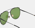 Victoria Beckham Women's VB230S Aviator Sunglasses - Black/Green