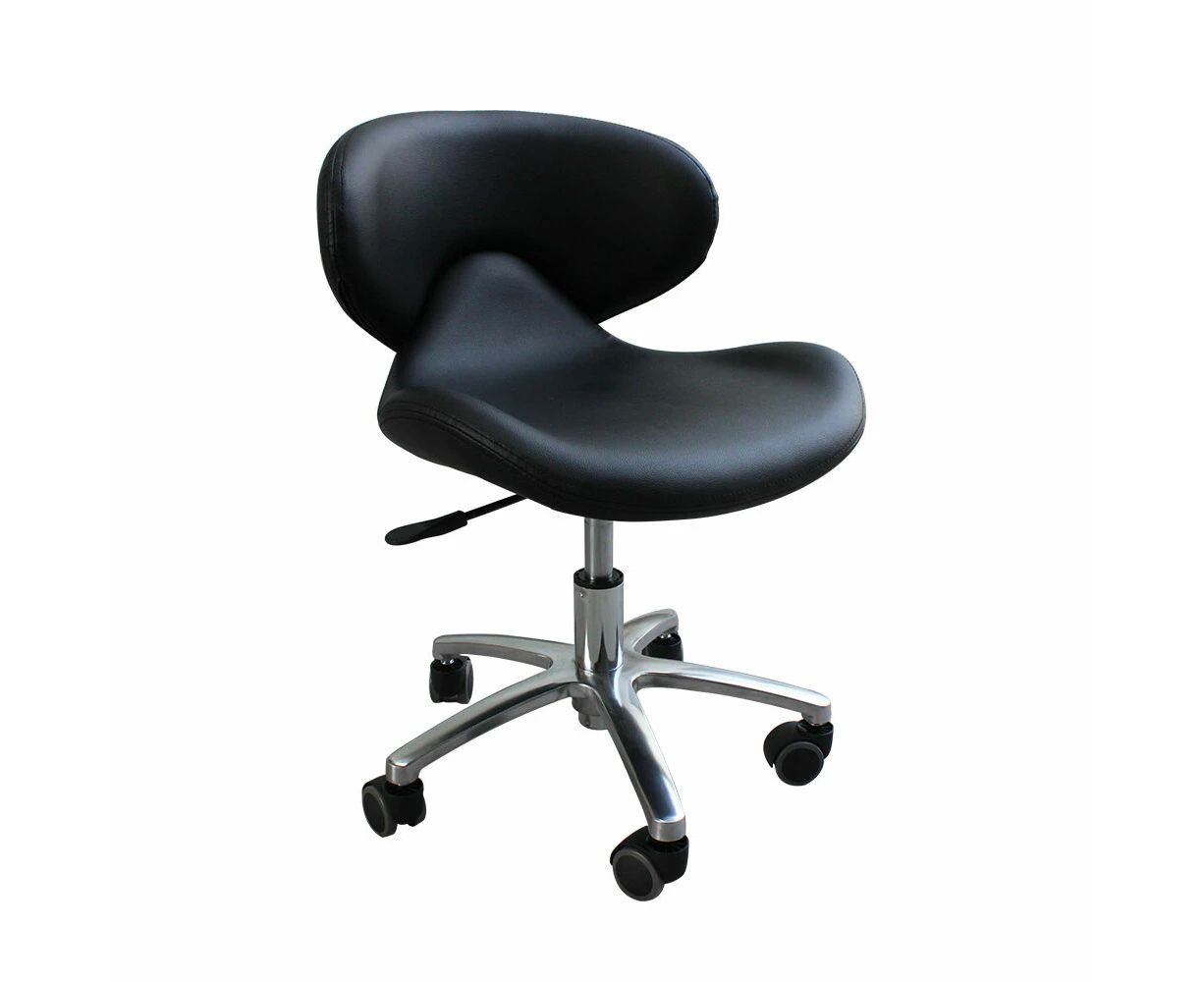 Salon Chair Stool Round Hydraulic Leather PU SC-1001 Black