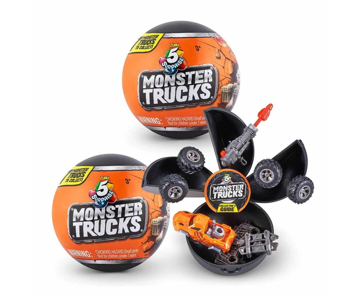 5 SURPRISE 2 x ZURU 77142 Monster Truck Capsule Collectible