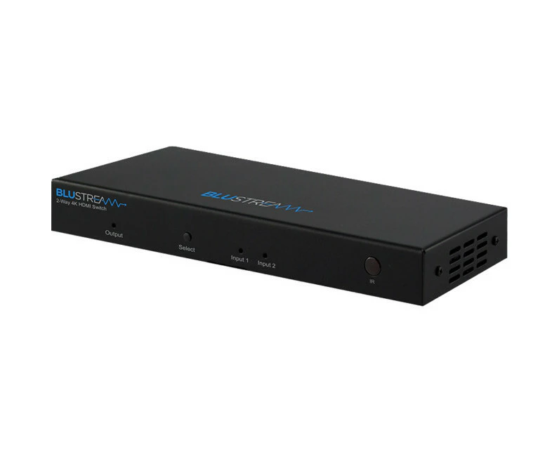 BluStream 2 IN 1 OUT HDMI 2.0 Switch 4K UHD 60Hz RCA & Analogue Audio L/R 5V