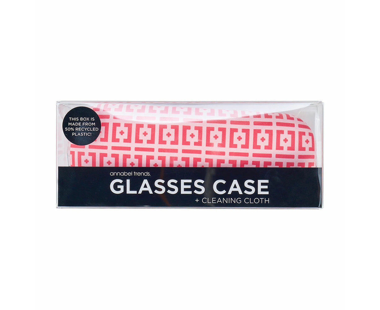 Annabel Trends Glasses Protector Hard Case/Cloth Combo 15cx6cm Brickworks