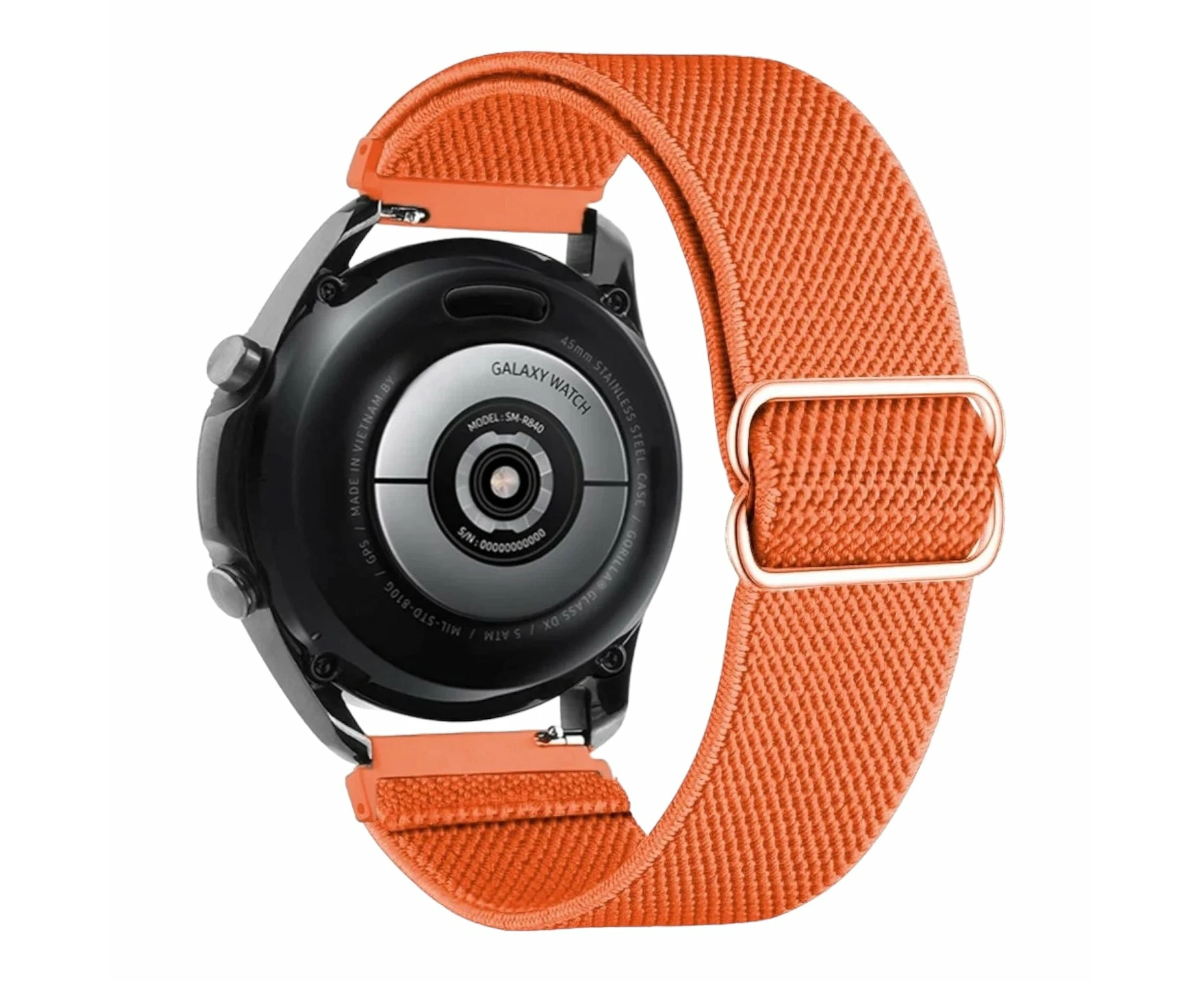 Hugo Boss 22mm Range Braided Loop Flex Watch Straps - Orange