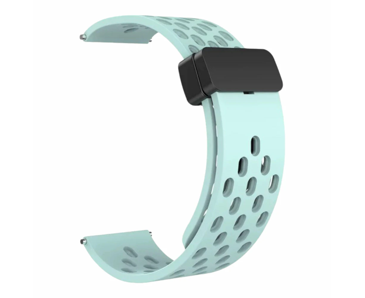 Timex 20mm Range compatible Silicone Magnetic Sports Watch Straps - Teal