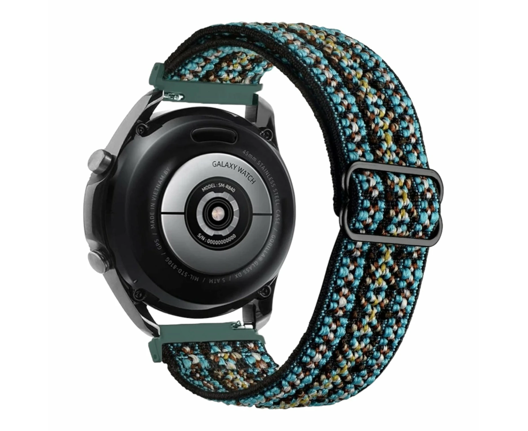 Hugo Boss 22mm Range Braided Loop Flex Watch Straps - Bohemian Teal