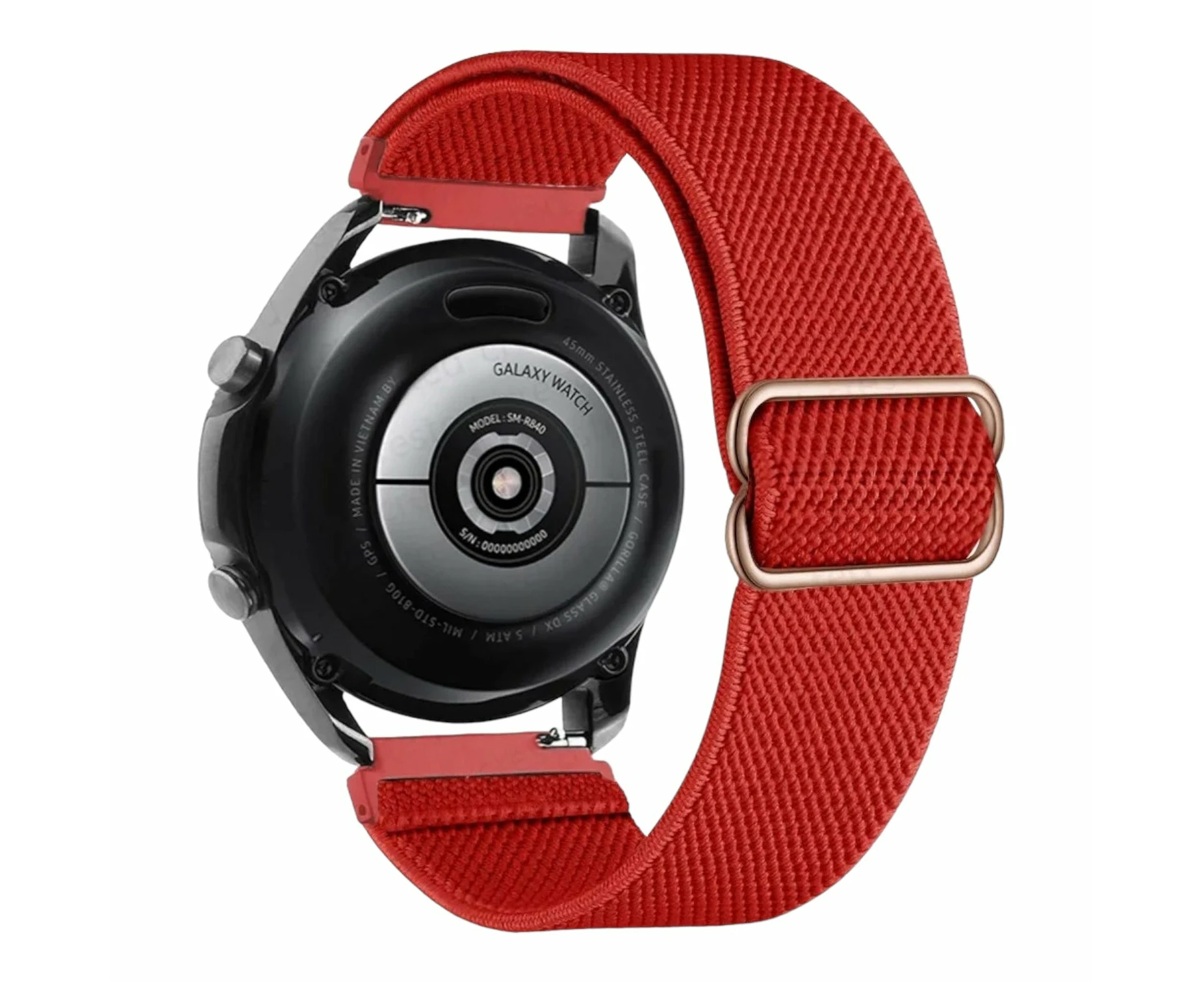 Hugo Boss 22mm Range Braided Loop Flex Watch Straps - Red