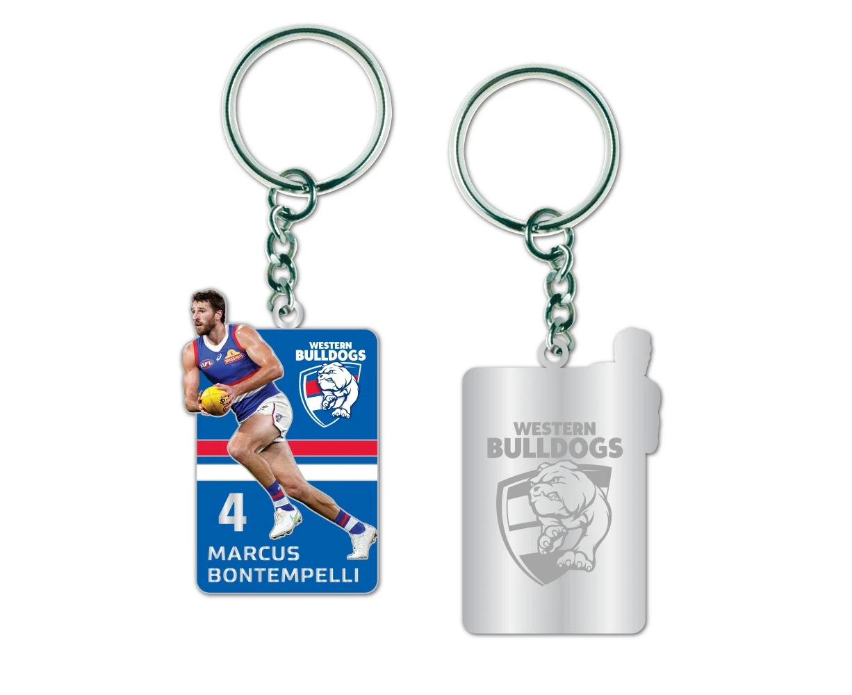 Western Bulldogs Marcus Bontempelli Metal Keyring