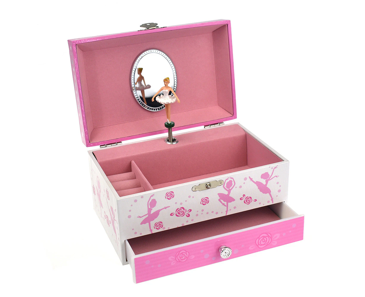 Kaper Kidz 18.5cm Ulyana Ballerina Heirloon Music Jewellery Box Storage Kids 3y+