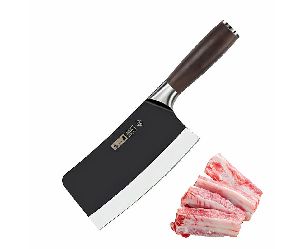 ZhangXiaoQuan Bone Chopping Knife, 40Cr13 High Carbon Stainless Steel Professional Chinese Chopper Knife for Cutting Bones and Nuts