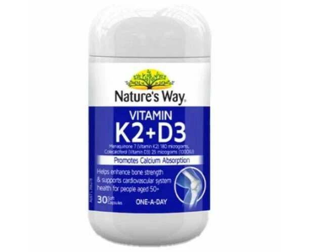 Nature's Way Vitamin K2 + D3 30 Capsules