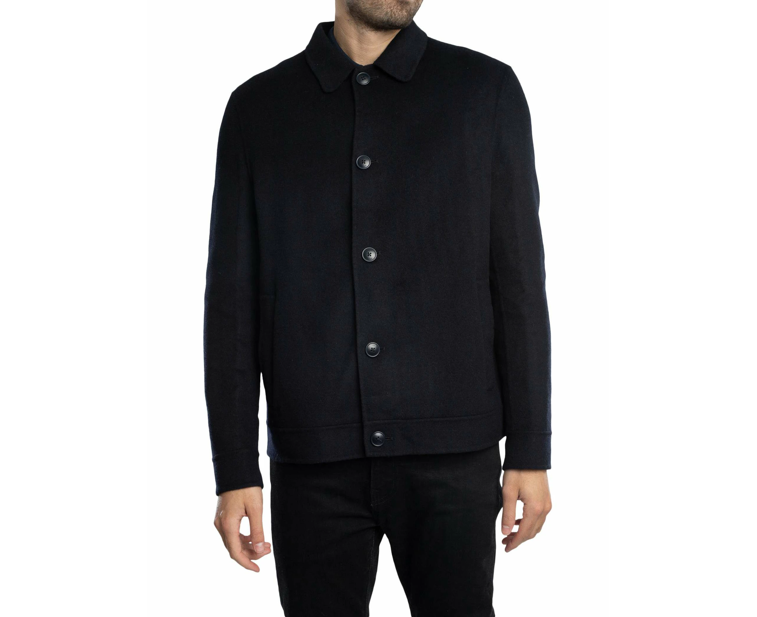 Ted Baker Men's Sharpow Wool Collared Jacket - Blue