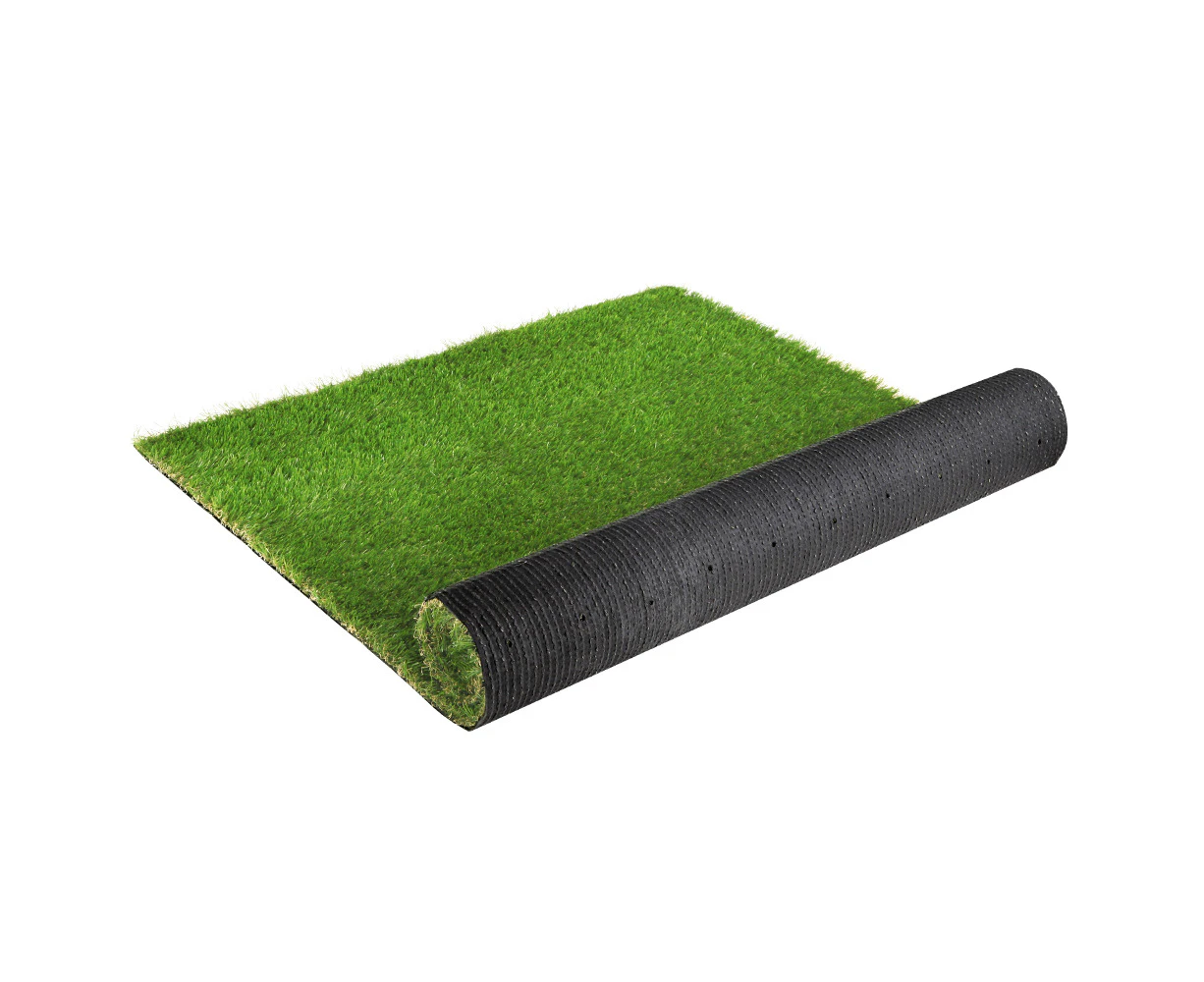 30mm Thick Artificial Grass 20SQM Synthetic Lawn 4 Tone UV Resistant 2x5m